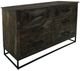 International Furniture Direct Teak Stained Dark Dresser-0