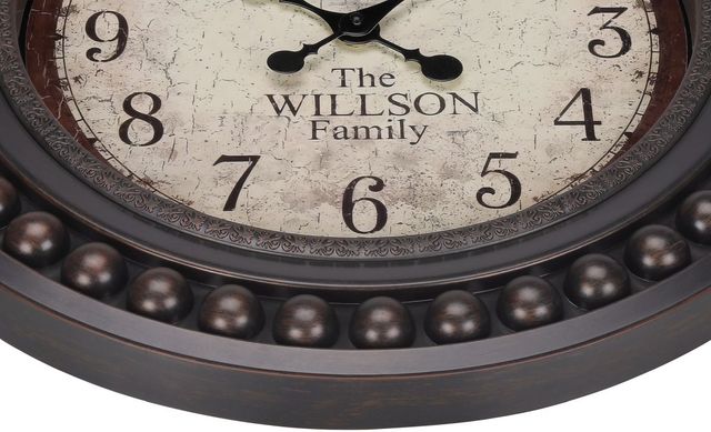 Monarch Specialties Inc. Antique Brown 20" Wall Clock-1