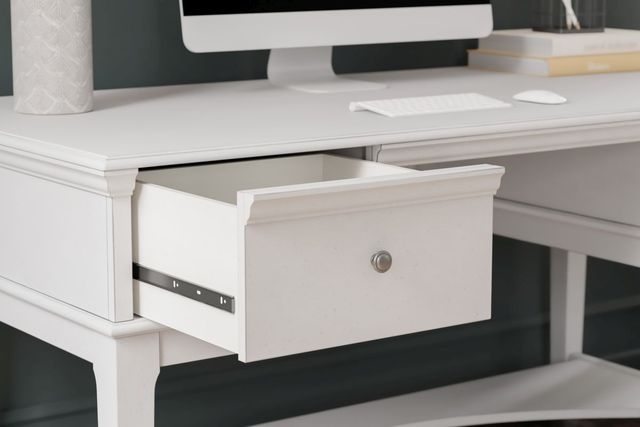 Signature Design by Ashley® Kanwyn Whitewash Office Storage Leg Desk-2