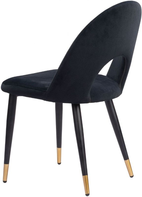Zuo® Modern Menlo Black/Gold Dining Side Chair Set-3