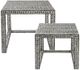 A & B Home Janus 2-Piece Gray and Ivory Rectangular Graphic Pattern Nested Table-2