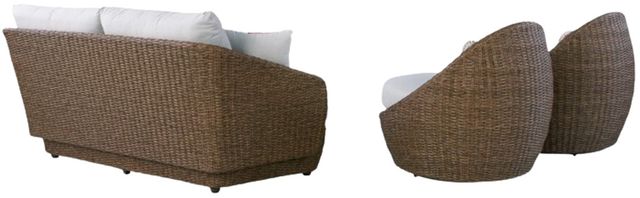 Signature Design by Ashley® Double Point 3-Piece Beige/Brown Fabric/Wicker Rattan Outdoor Conversation Set-3