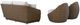 Signature Design by Ashley® Double Point 3-Piece Beige/Brown Fabric/Wicker Rattan Outdoor Conversation Set-3