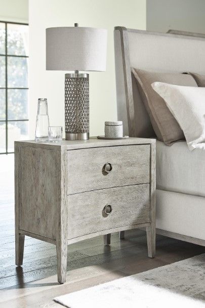 Bernhardt Albion Pewter 30" Nightstand-1