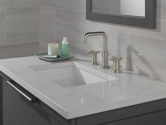 Delta Nicoli® Stainless 2-Handle Cross Widespread Bathroom Faucet-2