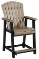 Signature Design by Ashley® Fairen Trail 5-Piece Black/Driftwood Outdoor Counter Height Dining Set-2