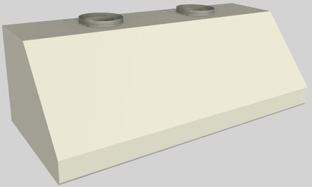 Vent-A-Hood® 54" Biscuit Wall Mounted Range Hood-3