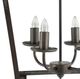 A & B Home Frey Natural Gray 4-Light Chandelier-4