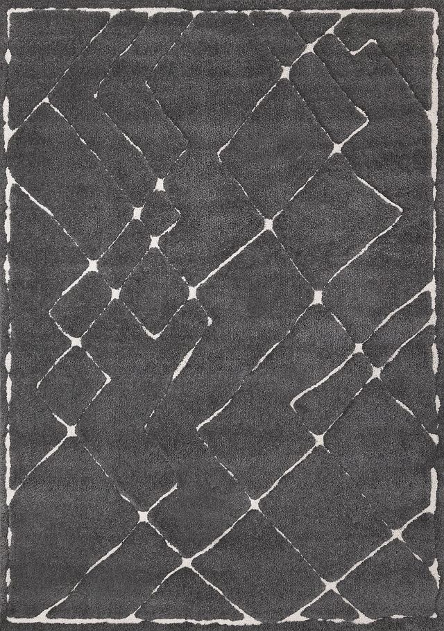 Kalora Interiors Talia Grey/White 5'x8' Area Rug-0