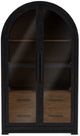 Riverside Furniture Calhoun Ebony Whiskey Oak/Whiskey Display Cabinet-2