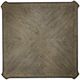 Liberty Furniture Magnolia Manor Weathered Bark Oversized Square Cocktail Table with Antique White Base-4