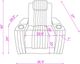 Northfield Living Duran Gray/White Power Recliner with LED-3