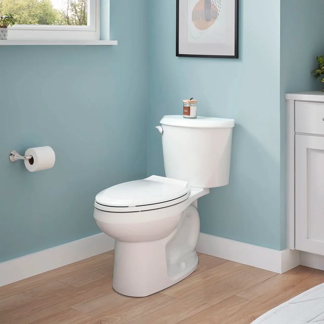 American Standard Colony® White 3 Two-Piece Standard Height Elongated Toilet Less Seat 1.28 gpf/4.8 Lpf-4