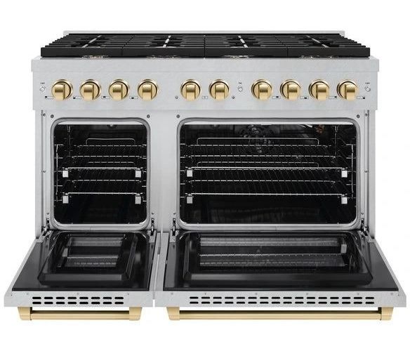 ZLINE Autograph Edition 48" Satin Stainless Steel Pro Style Gas Range-1