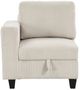 Homelegance® Walterboro Beige Loveseat with Storage and Charging Ports-5