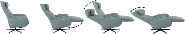 Fjords® Modern Living Axel Ice Large Dual Motion Swivel Recliner-3