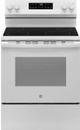 GE® 400 Series 30" White Freestanding Electric Range-0