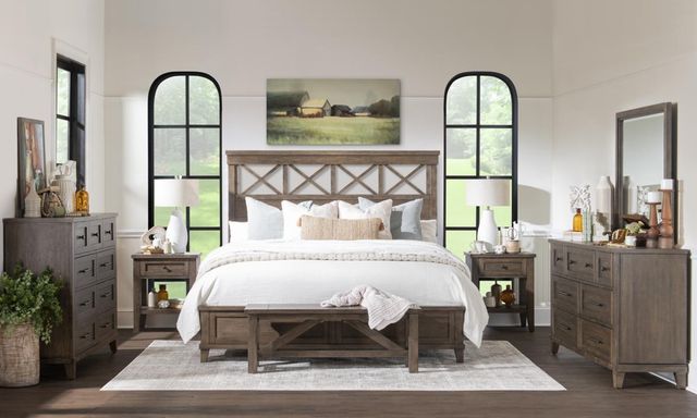 Legacy Classic XXX'S and OOO's Cocoa King Panel Bed-4