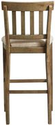 Elements International Stone Hazelnut/Tan Slat Back Bar Stool-3