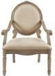 Olliix by Madison Park Beige Brentwood Exposed Wood Arm Chair-0