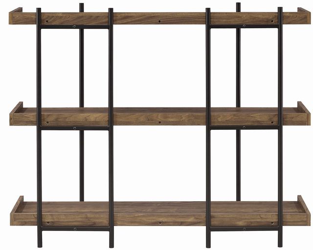 Coaster® Lawtey Aged Walnut 3-Shelf Bookcase-4