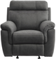 Homelegance® Clifton Gray Manual Glider Recliner-3