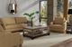 International Furniture Direct Olimpia Brown Sofa-1