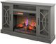 Bell'O® Brooke Crete Oak Media Stand with Electric Fireplace Insert-3