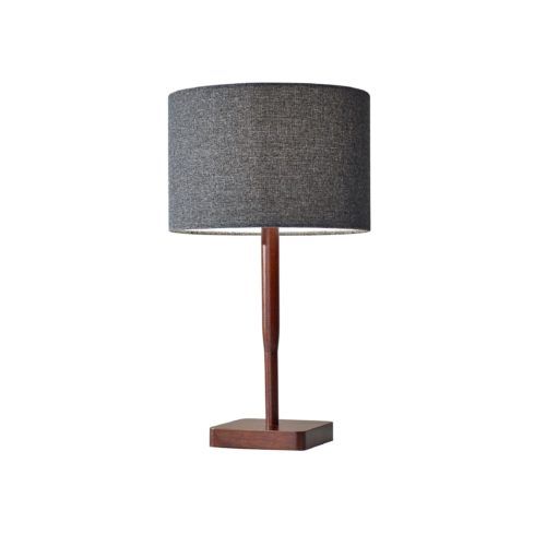 Adesso® Ellis Walnut Table Lamp-0