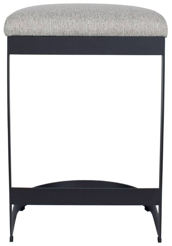 Uttermost® Maude Java Black/Taupe Gray Steel Outdoor Counter Stool-3