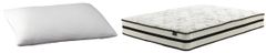 Sierra Sleep® by Ashley® Chime Hybrid Medium Tight Top Mattress and Pillow Set