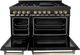 ZLINE Autograph Edition 48" Black Stainless Steel Pro Style Dual Fuel Range-1
