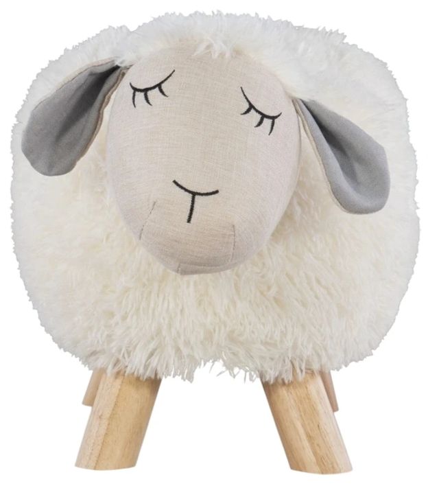 Powell® Sheep Natural Accent Stool-0