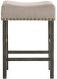 ACME Furniture Martha II 2-Piece Tan/Weathered Gray Counter Height Stool-3