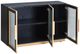 Stylecraft Ebony and Gold Sideboard-1