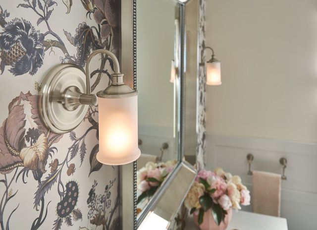 Moen® Belfield™ Brushed Nickel One Globe Bath Light-1