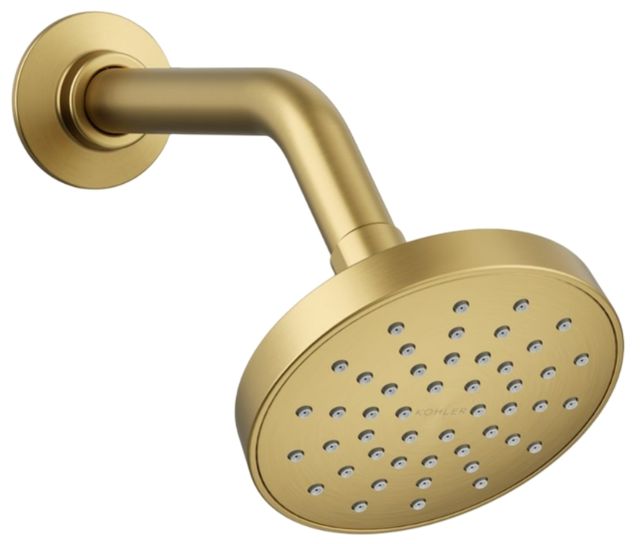 KOHLER® Elate® Vibrant Brushed Moderne Brass 1.5 GPM Single-Function Showerhead-0