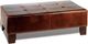 Campio Furniture Legacy Leather Westchester Brown Ottoman-0