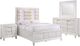 Elements International Twenty Nine 4-Piece White Queen Panel Storage Bedroom Set-0
