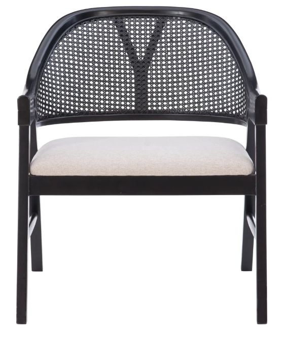 Powell® Nico Black/Light Beige Accent Chair-1