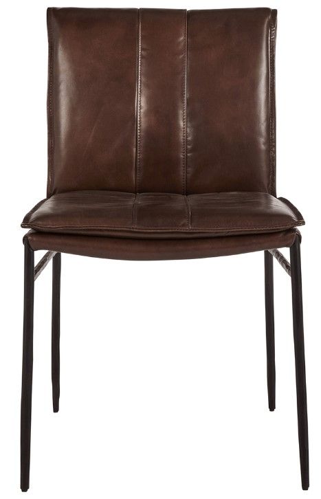 Classic Home Mayer 2-Piece Brown Dining Chair Set -2