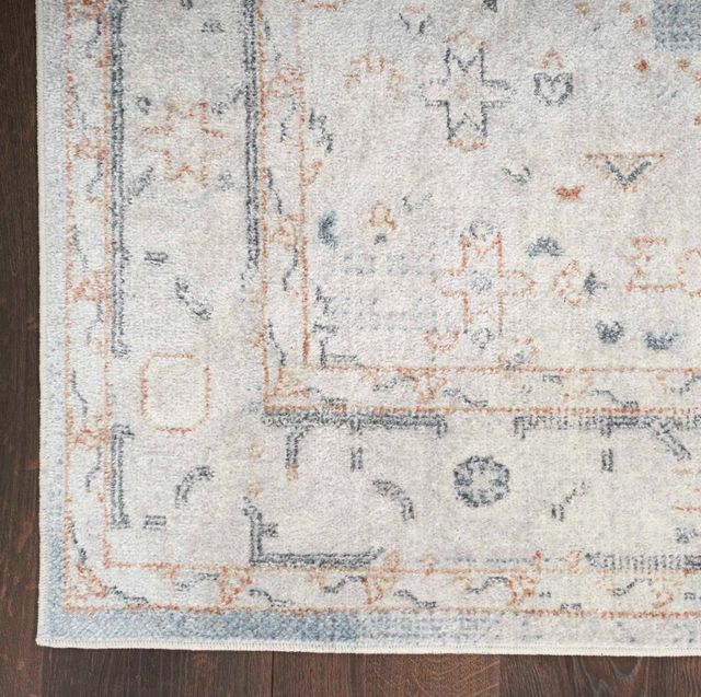 Nourison Home™ Astra Machine Washables Light Blue 5'x7' Area Rug-4