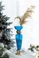 A & B Home Blue/Silver 6" Flower Vase-3