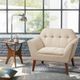 Olliix by INK+IVY Newport Beige 37"W x 29.5"D x 31.5"H Lounge Chair-4
