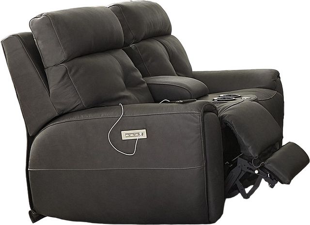 Palliser® Furniture Customizable Aedon Power Reclining Loveseat with Console, Power Lumbar and Power Headrest