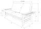 Kodiak Furniture Phoenix Oregon Trail Java/Butternut Queen Futon with Mattress-4