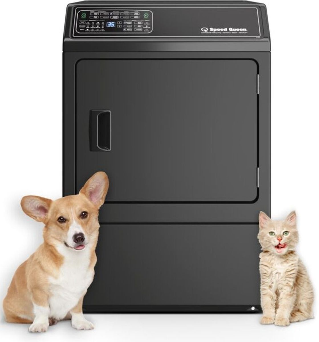 Speed Queen® Matte Black Front Load Laundry Pair | Stewart's