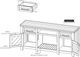 International Furniture Direct Dutton Brown Wall Unit with Electric Fireplace Insert-2