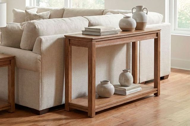 aspenhome® Sandro Brushed Bourbon Sofa Table-1