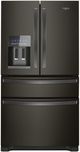 Whirlpool® 36 in. 24.5 Cu. Ft. Fingerprint Resistant Black Stainless French Door Refrigerator-0